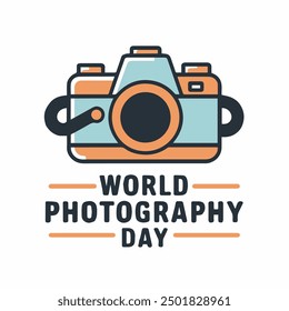 World photography Day Vector Typography design 