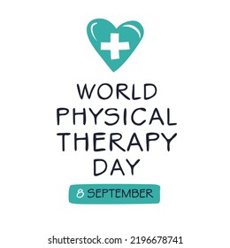 Día Mundial de la Terapia Física, celebrado el 8 de septiembre.