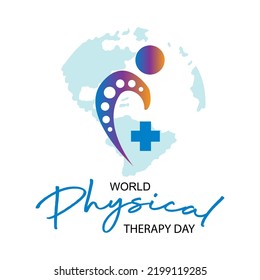 World physical therapy day poster concept