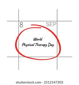 Día Mundial de la Terapia Física, 8 de septiembre, - fecha del calendario.