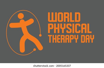 World Physical Therapy Day vector template