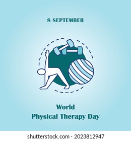 World Physical Therapy Day, Vector illustration design.

