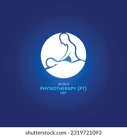 World Physiotherapy (PT) Day. international physiotherapy day. physiotherapy vector illustration. world physical therapy day. 