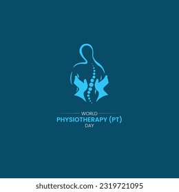 World Physiotherapy (PT) Day. international physiotherapy day. physiotherapy vector illustration. world physical therapy day.  svg