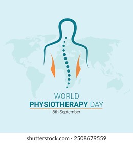 World Physiotherapy (PT) Day. international physiotherapy day. physiotherapy vector illustration. world physical therapy day.