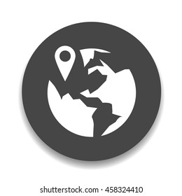world   pin icon  