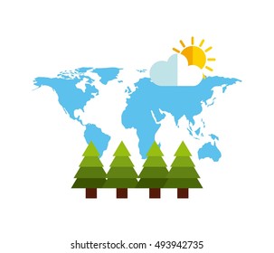 world planet earth community vector illustration design