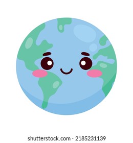 World Planet Earth Emoji Character Stock Vector (Royalty Free ...