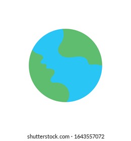 world planet earth flat style vector illustration design