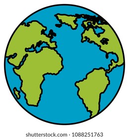 world planet earth icon