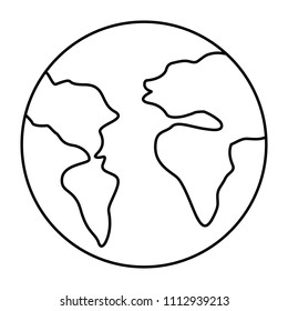 world planet earth icon