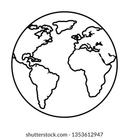 world planet earth icon