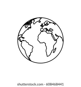 world planet earth icon