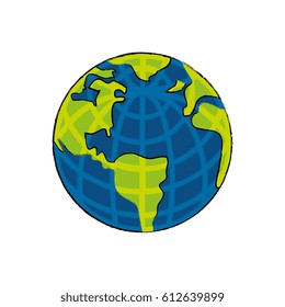 world planet earth icon