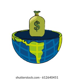 world planet earth icon