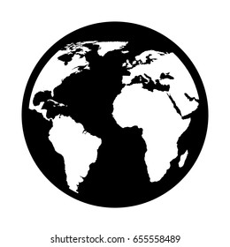 world planet earth icon
