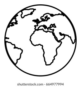 world planet earth icon