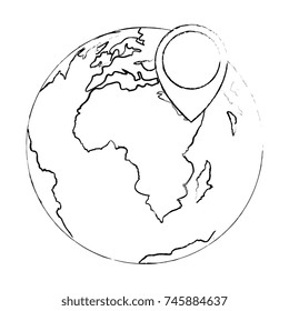 world planet earth icon