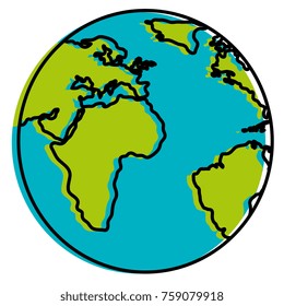 world planet earth icon