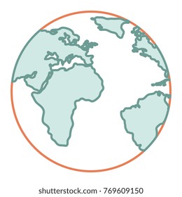 world planet earth icon