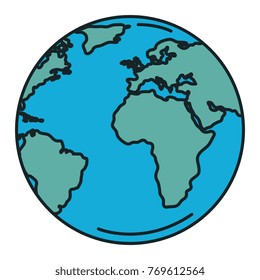 world planet earth icon