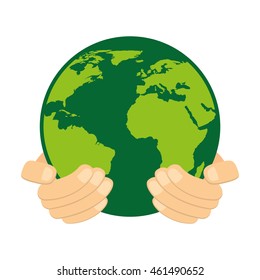 world planet earth icon vector isolated graphic