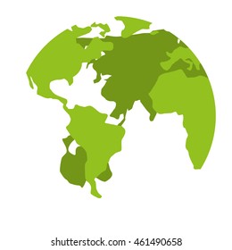 world planet earth icon vector isolated graphic