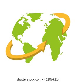 world planet earth icon vector illustration design