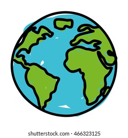 world planet earth icon vector illustration design