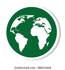 world planet earth icon vector illustration design