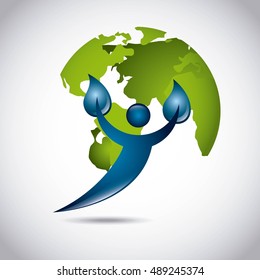 world planet earth icon vector illustration design