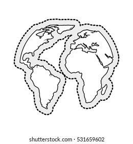 world planet earth icon vector illustration design