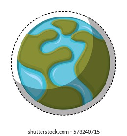 world planet earth icon vector illustration design