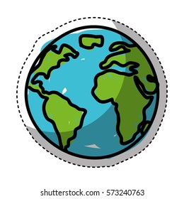 world planet earth icon vector illustration design