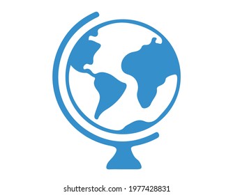 World planet earth isolated. Globe Vector Illustration.