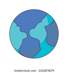 world planet earth isolated icon