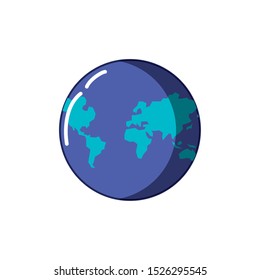 world planet earth isolated icon vector illustration design