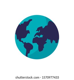 world planet earth isolated icon vector illustration design