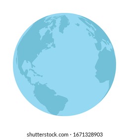 diseño gráfico vectorial del planeta Tierra aislado