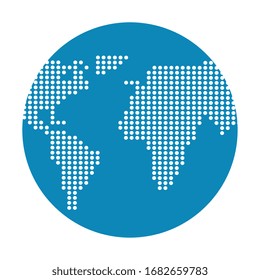 world planet earth isolated icon vector illustration design