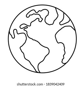 world planet earth isolated icon vector illustration design