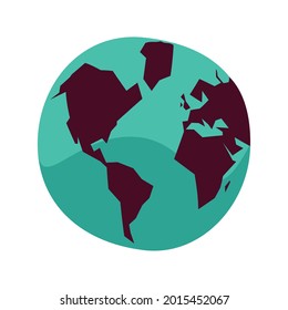 world planet earth isolated icon
