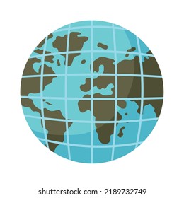 icono aislado del planeta Tierra mundial