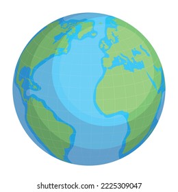 icono aislado del planeta Tierra mundial
