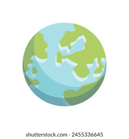 world planet earth isolated icon on white background.