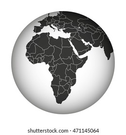 world planet earth isolated icon vector illustration design