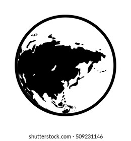 world planet earth isolated icon vector illustration design