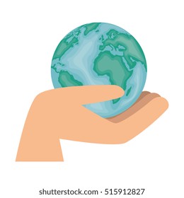 world planet earth isolated icon
