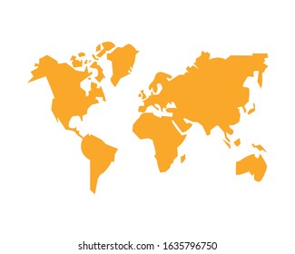 world planet earth maps icon vector illustration design
