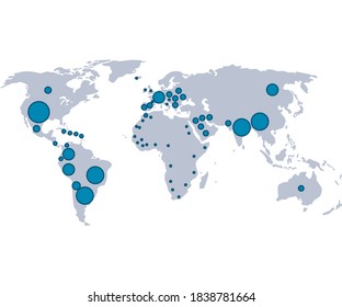 world planet earth maps with pins locations vector illustration design